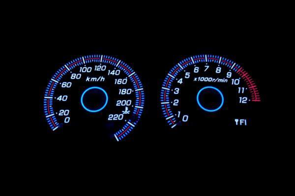 ELメーター ZRX1200 DAEG 黒 220km ダエグ ブラック ELメーター ZRX1200 DAEG 黒 220km ダエグ ブラック