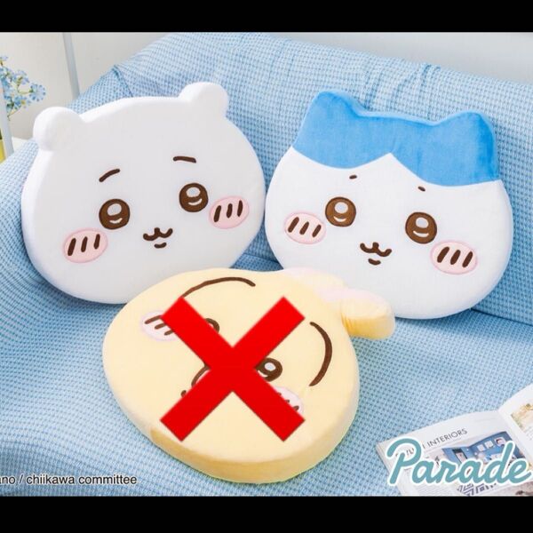 ちいかわ ハチワレ 低反発クッション 2種 セット売り