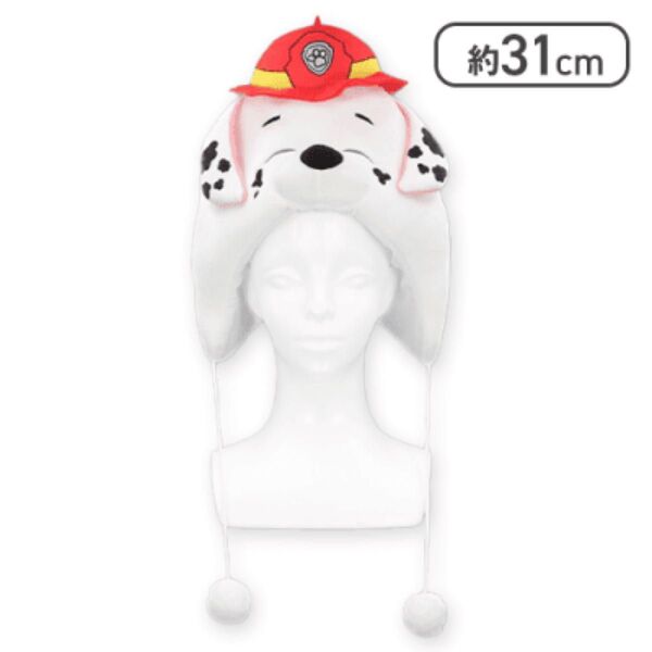 パウ・パトロール ぬいぐるみファンキャップ マーシャル にっこり