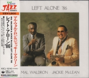 ■□Mal Waldronマル・ウォルドロンJackie McLean/レフト・アローン'86□■