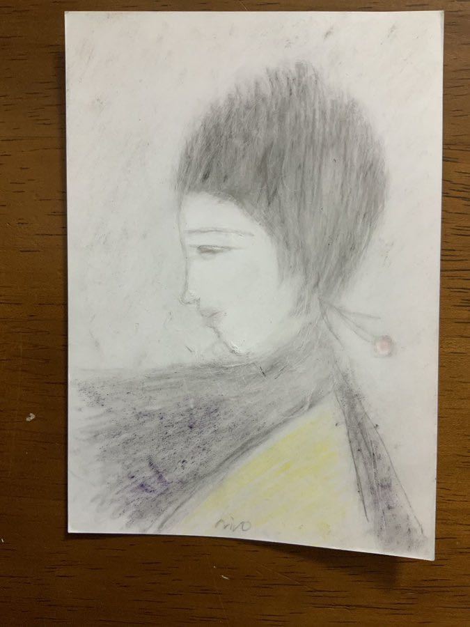 Художник hiro C Original Harukaze, произведение искусства, Рисование, Карандашный рисунок, Рисунок углем