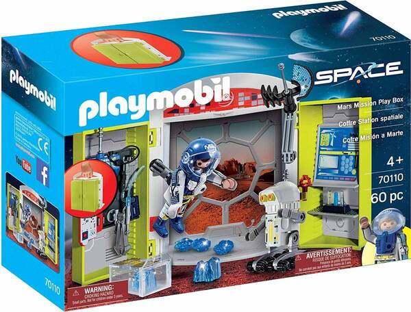 即決!新品 PLAYMOBIL 70110 マーズ ミッション プレイ ボックス プレイモービル