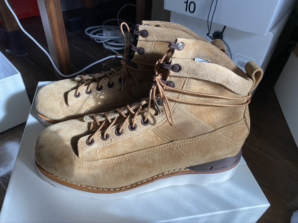 即決!visvim BEARD BOOTS FOLK US10 ナチュラル