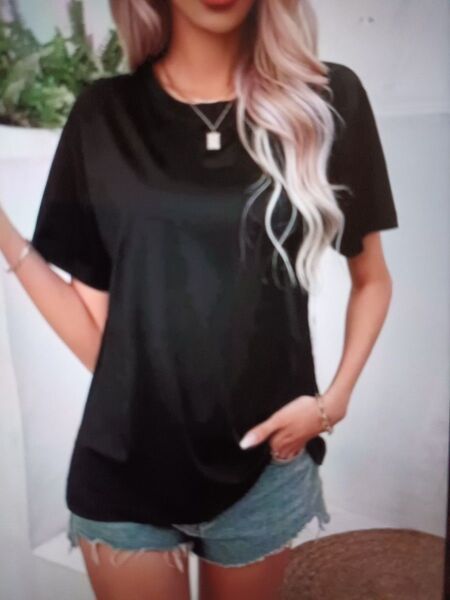 シーイン Tシャツ ブラック