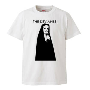 【XSサイズ 白Tシャツ】デヴィアンツ DEVIANTS ピンクフロイド pinkfloyd サイケデリック シドバレット LP CD レコード ミックファレン