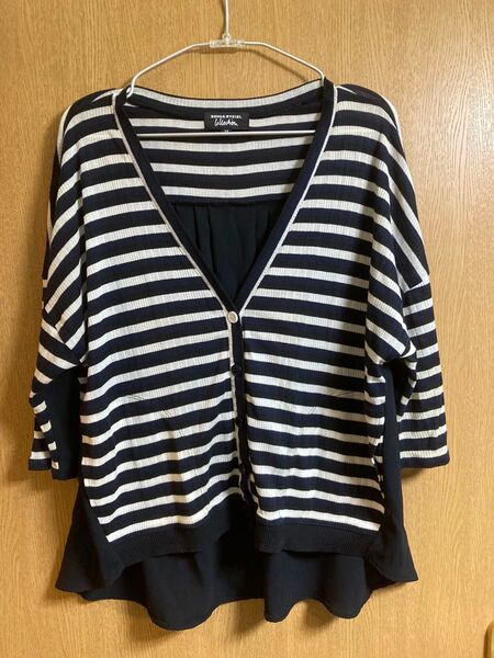 【値下げ】SONIA RYKIEL ストライプカーディガン Mサイズ