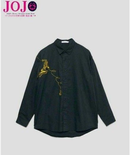 新品 グラニフ JOJO ジョジョ ブチャラティ ルーズフィットシャツ Mサイズ オーバーサイズ graniph