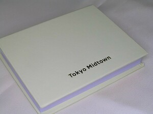  new goods * unused! Tokyo mid Town TOKYO MIDTOWN portable memory pad + case post ito sticky note attaching # non-standard-sized mail postage nationwide equal :210 jpy 