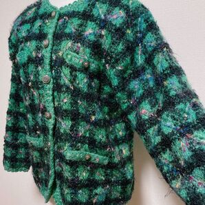 希少古着 セーターカーディガン 昭和レトロ ビンテージ