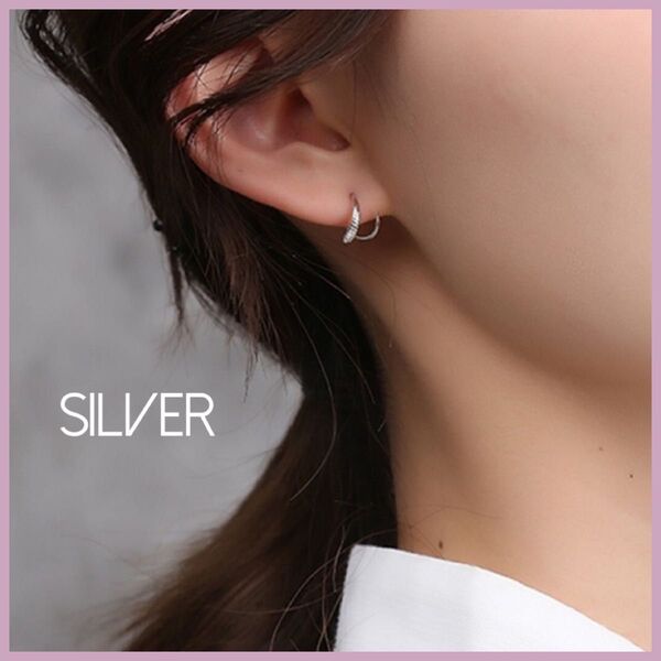 ねじりピアス ピアス イヤーカフ おしゃれ アクセサリー S925 韓国