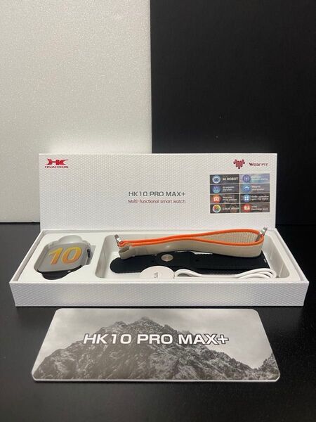 HK10 PRO MAX PLUSスマートウォッチ シリーズ10 最新 ブラック
