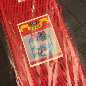 新品未使用!未開封!台湾☆ アジア シューズラック 靴置き 靴棚 スリッパ レトロ 昭和 レッド