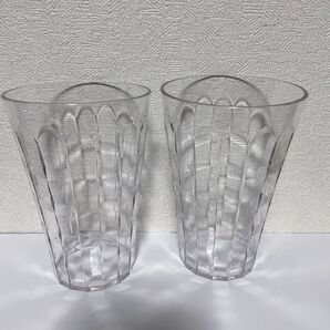 【新品未使用】Tupperware グラス 2個セット(クリア)送料無料
