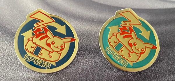 ポケモンご当地ピンズコレクション 東京限定 江戸前寿司 2色(紺&空)