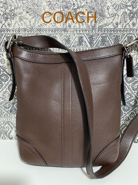 【美品】COACH コーチ ショルダーバッグ レザー 斜め掛け F12319