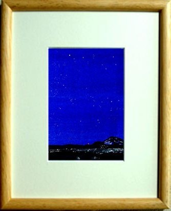 ○Nr. 7149 Von Sirius nach Canopus / Chihiro Tanaka (Vier Jahreszeiten Aquarell) / Kommt mit einem Geschenk, Malerei, Aquarell, Natur, Landschaftsmalerei