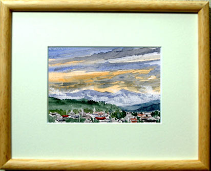 ○No. 7107 Yamakatsura / Chihiro Tanaka (Four Seasons Watercolor) / Comes with a gift, Painting, watercolor, Nature, Landscape painting