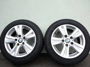 E87 1er BMW純正アルミ 7J +44 195/55R16未使用スタッドレス GOODYEAR ICE NAVI ZEAグッドイヤーアイスナビ Wスポークスタイリング 222