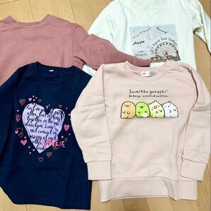 トレーナーまとめ売り 裏起毛 120cm 子供服 女の子