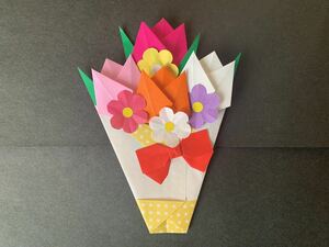  wall surface decoration no70* tulip . flower bouquet * flat type origami . industry ..... see Mai . wall surface decoration part shop decoration .... birthday celebration ..