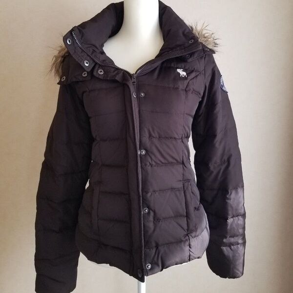 Abercrombie & Fitch. アバクロンビー&フィッチ ダウンジャケット 黒 ブラック