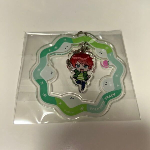 アクリルキーホルダー カラフルピーチ じゃぱぱ