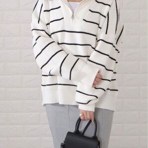 Lace Ladies ハーフジップニットプルオーバー新品未使用