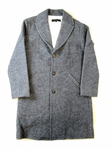 美品　FREEMANS SPORTING CLUB チェスターコート S F.S.C フリーマンズスポーティングクラブ ジャケット ウール　グレー　S