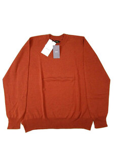  unused BATONERba toner . heart pattern crew neck P/O knitted sweater orange 1 SHIPS buy 