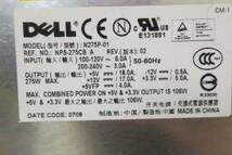 DELL N275P-01 ( NPS-275CB A ) 275W 電源 DIMENSION 9200C 使用 動作品 ③_画像5