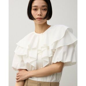 crie conforto ラッフルティアードブラウス