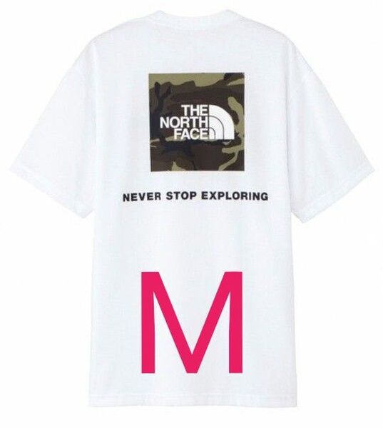 THE NORTH FACE ノースフェイス ヌプシ ショートスリーブ SQUARE CAMOFLUGE Tシャツ Mサイズ