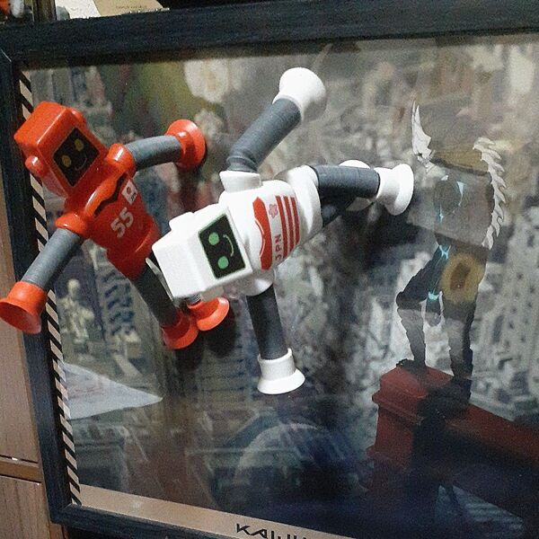 (セットで100円) ロボットのくっつくおもちゃ