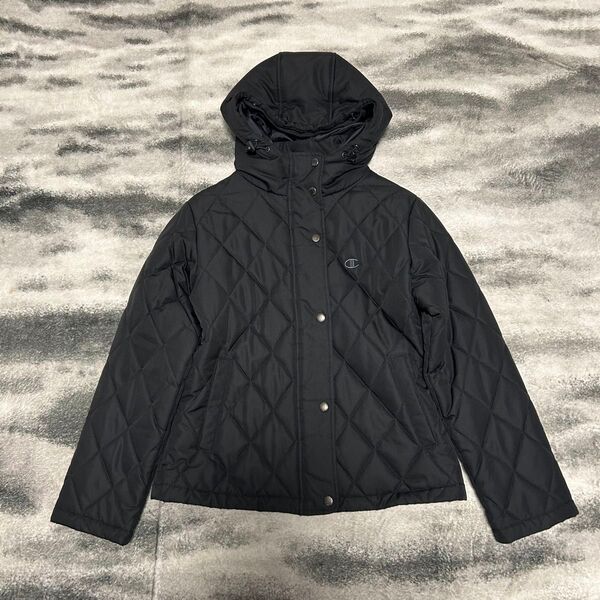 Champion キルティングジャケット アウター ジャンパー ブラック 黒