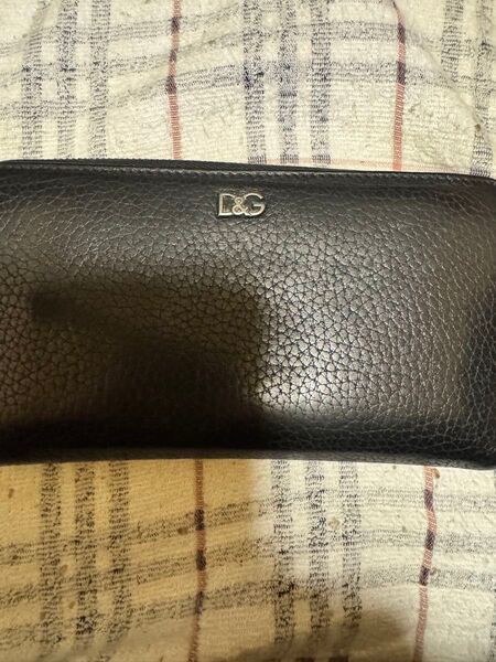 訳あり ドルチェアンドガッバーナ D&G ブラック レザー 長財布