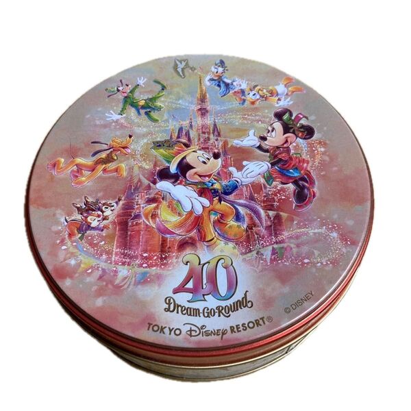 ディズニーランド40周年 お菓子空き缶