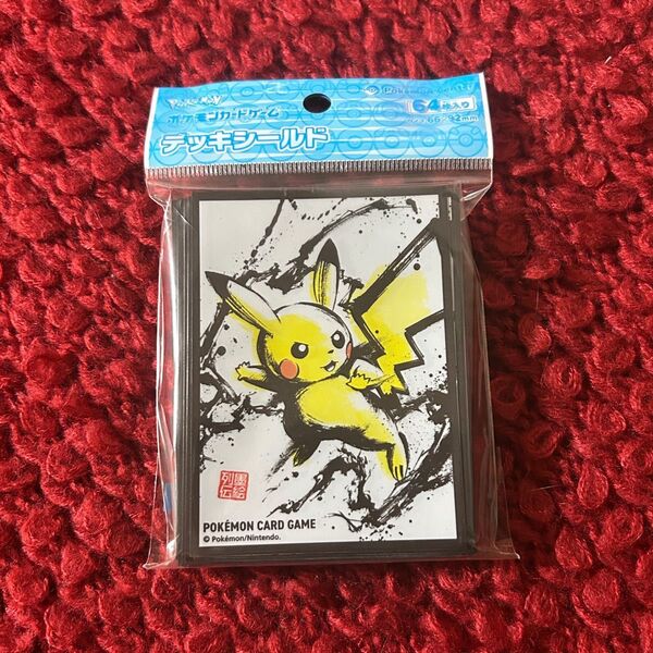 ポケモンカードゲーム デッキシールド 墨絵列伝 ピカチュウ スリーブ