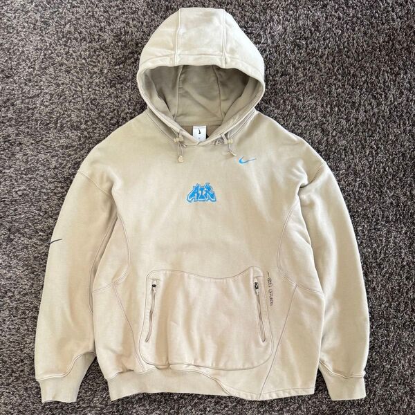 オフホワイト×ナイキ 22AW グラフィック オーバーサイズ スウェットパーカー
