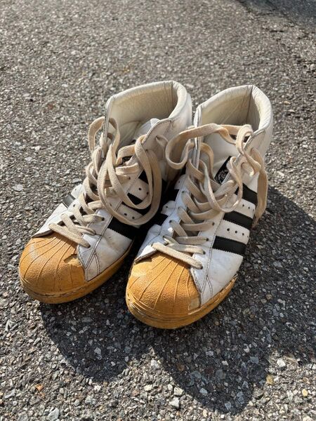 復刻 adidas PRO MODEL ハイカット レザー superstar