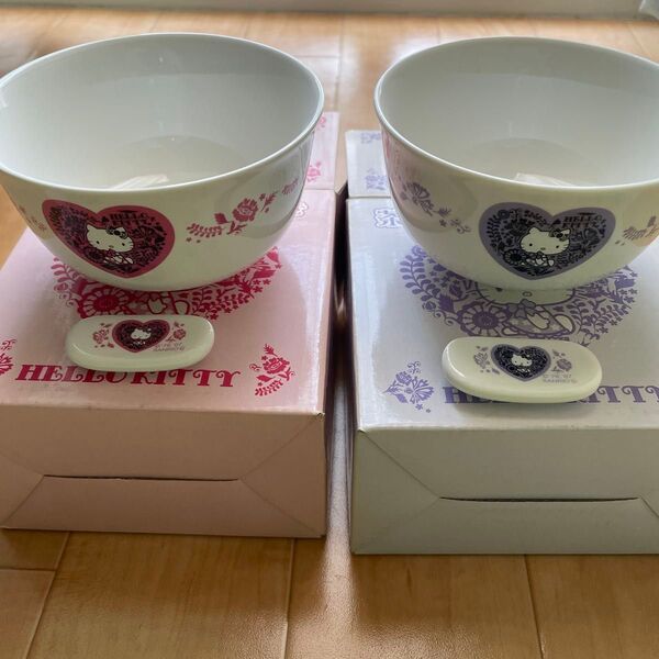 ハローキティ キティ 茶碗 箸置き 2箱セット レア
