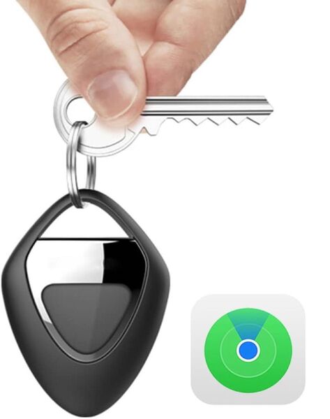 airtag 紛失防止タグ スマートタグ Appleの「探す」に対応 黒