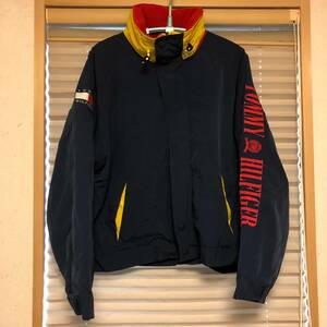 TOMMY HILFIGER LOGO NYLON FLEECE JACKET ロゴ フリース ジャケット イエロー trans antarctica hell vintage stabridge RALPH LAUREN