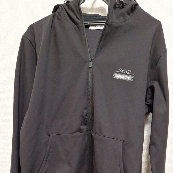 SY32 パーカー 長袖 ジップパーカー サイズ:XL カラー:ブラック BLACK SYG-24A021ABS