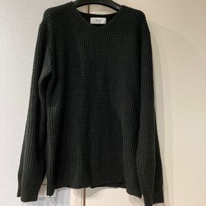 AZUL by moussy ワッフル編みニット M