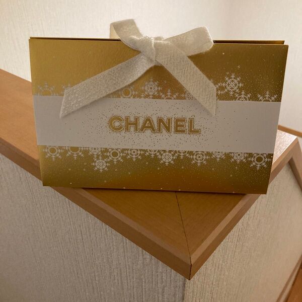 CHANE/2024ホリデークリスマスゴールド ギフト袋 リボン付き