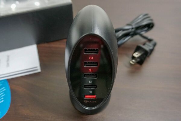 USB 急速充電器 QC 3.0 対応 5 ポート
