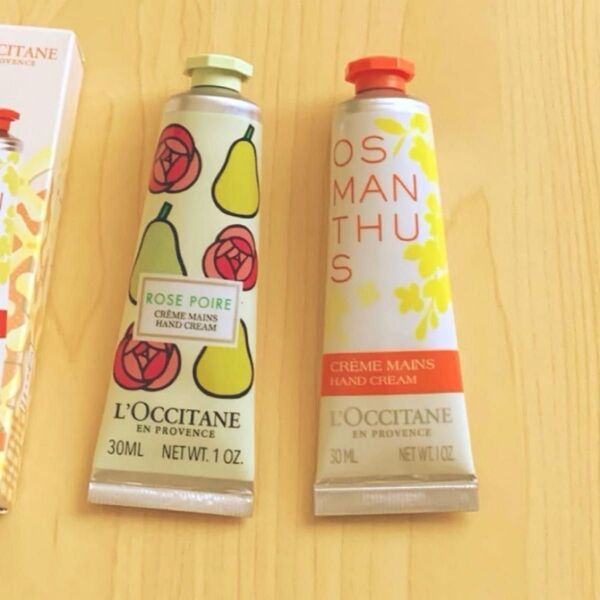 ロクシタン限定ローズラフランス 限定品オスマンサス金木犀ハンドクリーム