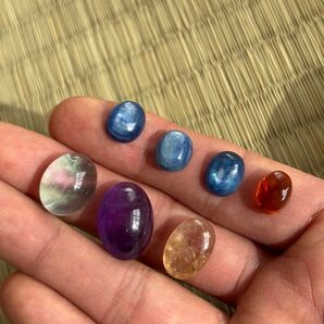 カイヤナイト アンバー フローライト モルガンナイト アメジスト