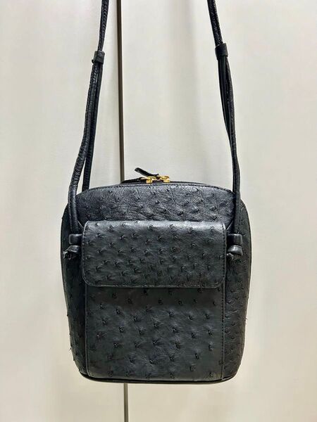 オーストリッチ 斜めがけ ショルダーバッグ