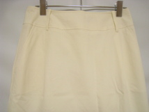 junko shimada ジュンコシマダ ボトムス スカート ひざ丈 白 ホワイト サイズ40 背面ファスナー_画像2
